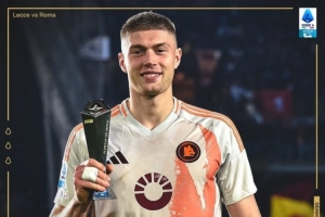 打入制胜进球！多夫比克当选罗马1-0莱切一役全场最佳